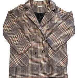Plaid Double-Breasted Woman’s Blazer/Overcoat